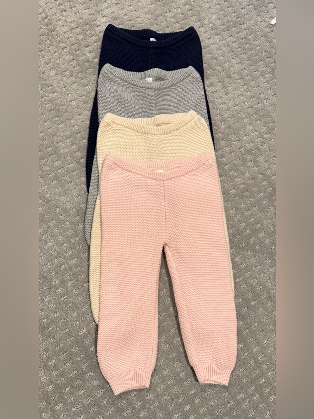 BABY GAP So Soft and Cozy Kids Knit Pants - Pink, Cream, Gray, Navy